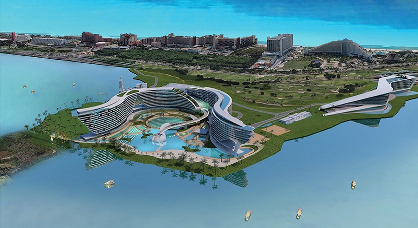 Mil millones de dólares costará el proyecto Grand Island Cancún