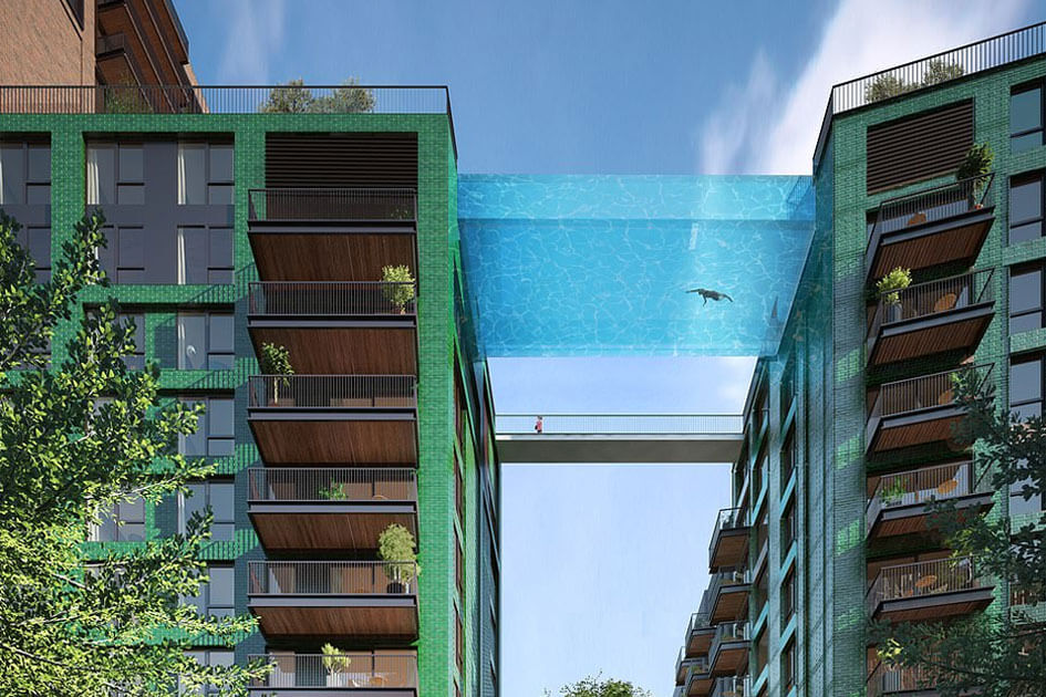 Sky Pool, la primera piscina acristalada suspendida entre dos edificios