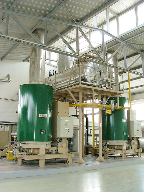 Soluciones de vapor y agua caliente